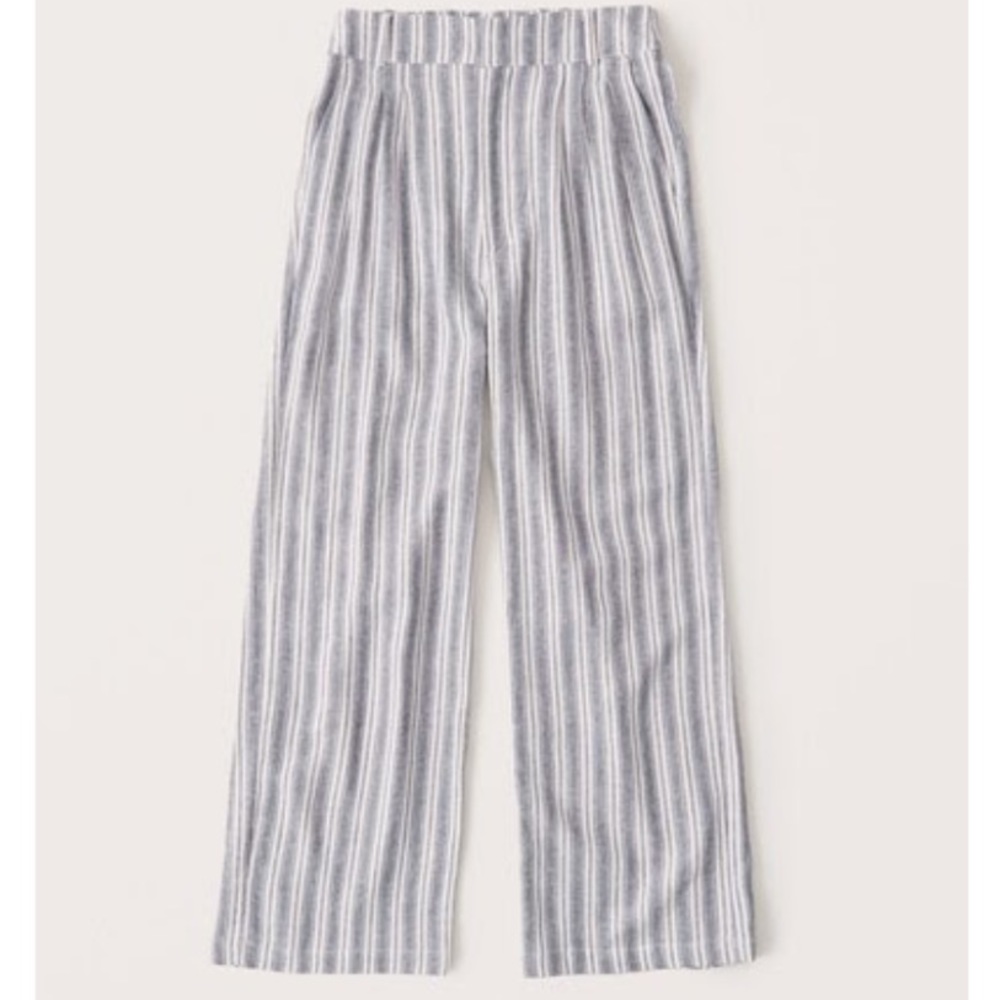 Abercrombie Linen-Blend Wide Leg Pants XXSP